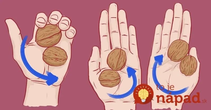 Jednoduchá a účinná metóda, ktorá vám pomôže zatočiť so stresom. Potrebujete len dva orechy