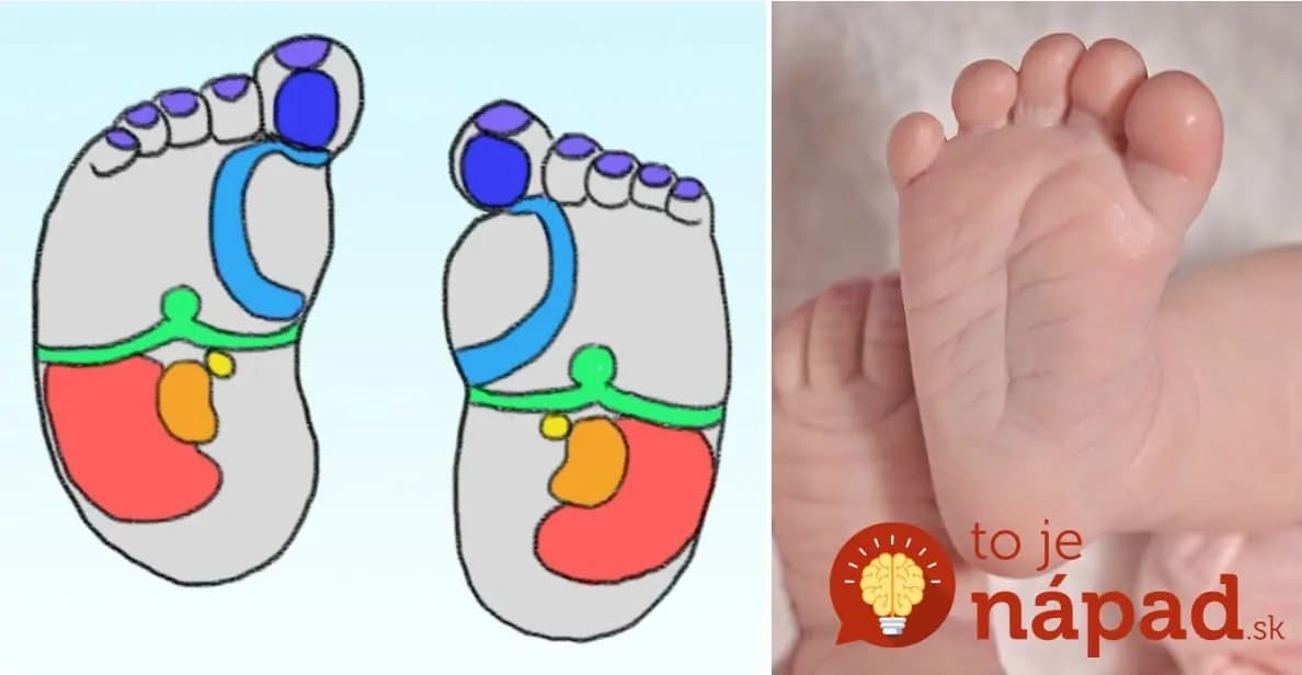 7 konkrétnych bodov na nožičkách bábätiek, ktorými vypnete bolesť a úzkosť