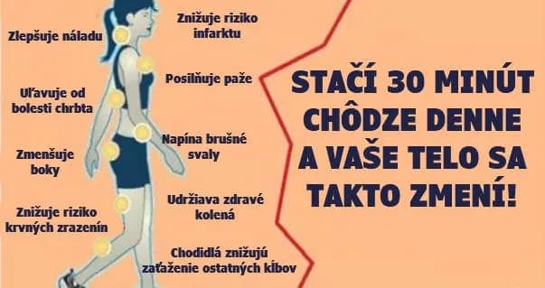 Zabudnite na beh a drepy: Stačí len 30 minút chôdze denne a toto sa stane s vašim telom v rekordnom čase !