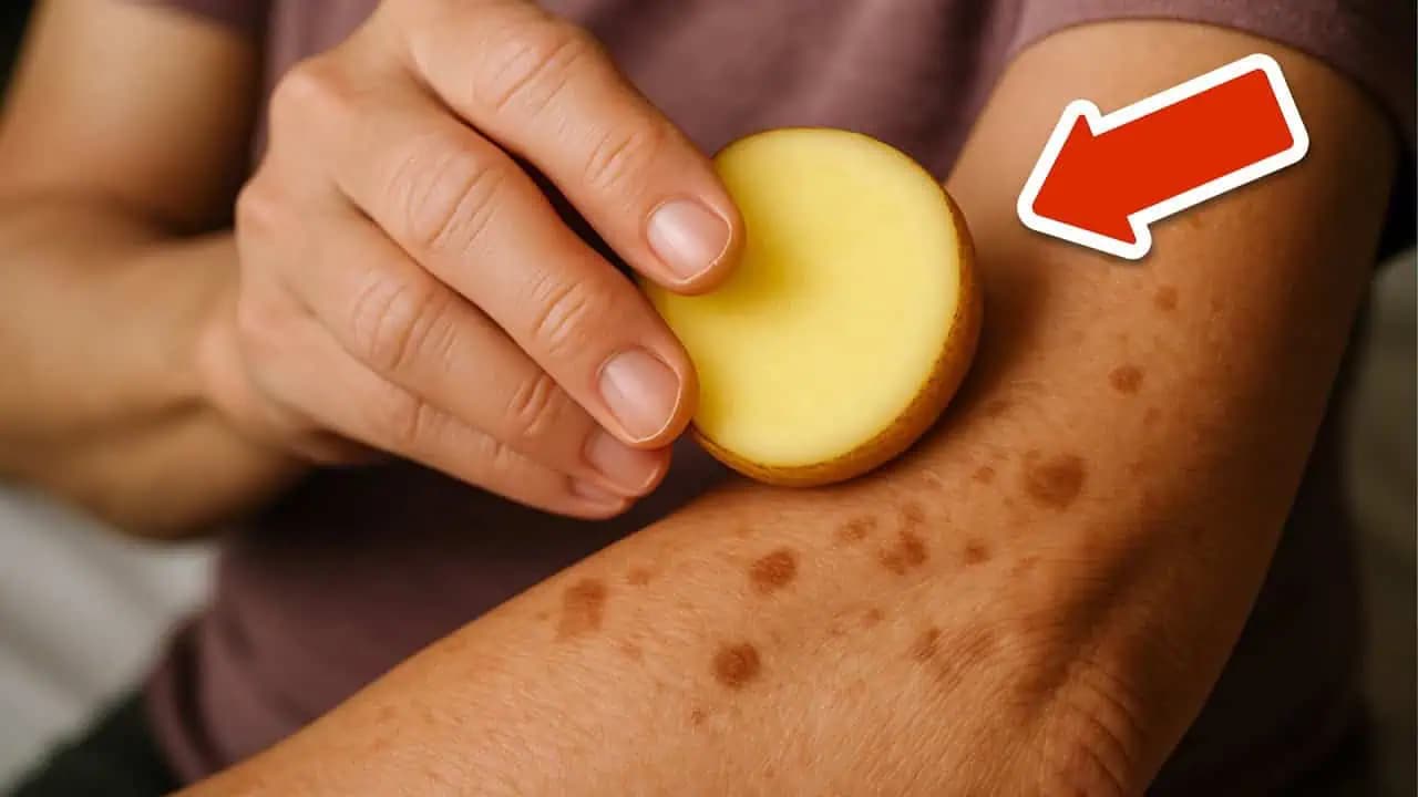 Odstráňte starecké škvrny za 20 minút LEN pomocou zemiakov a zázvoru: Rýchle a jednoduché!